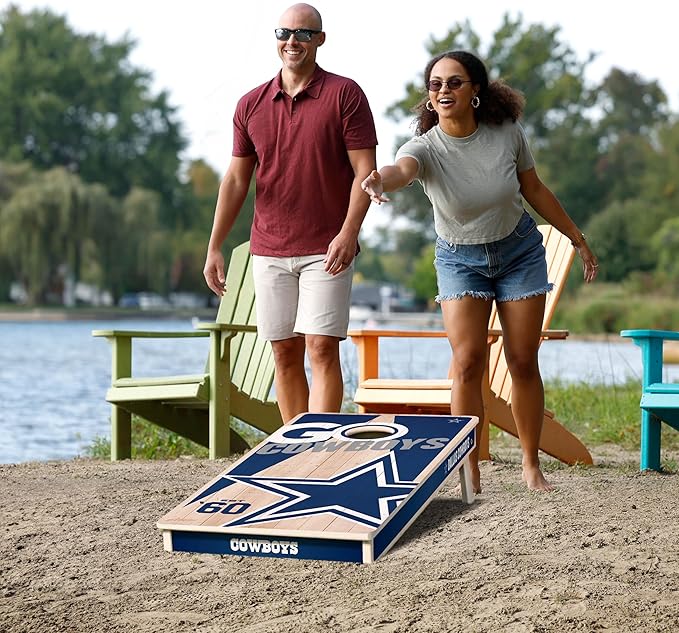 YouTheFan NFL 2’ x 4’ Professional Wood Cornhole Game