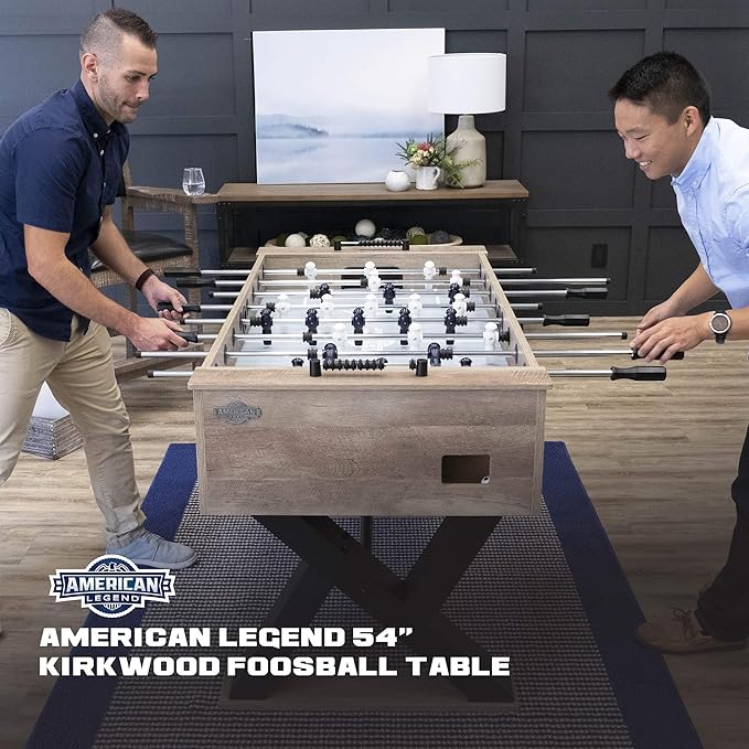 American Legend Foosball Tables - Modern Design - Official Size Playfield - Kirkwood and Manhattan Styles