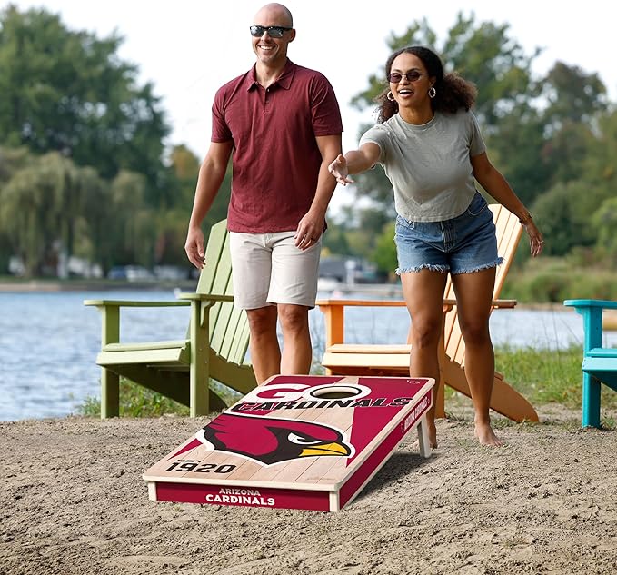 YouTheFan NFL 2’ x 4’ Professional Wood Cornhole Game