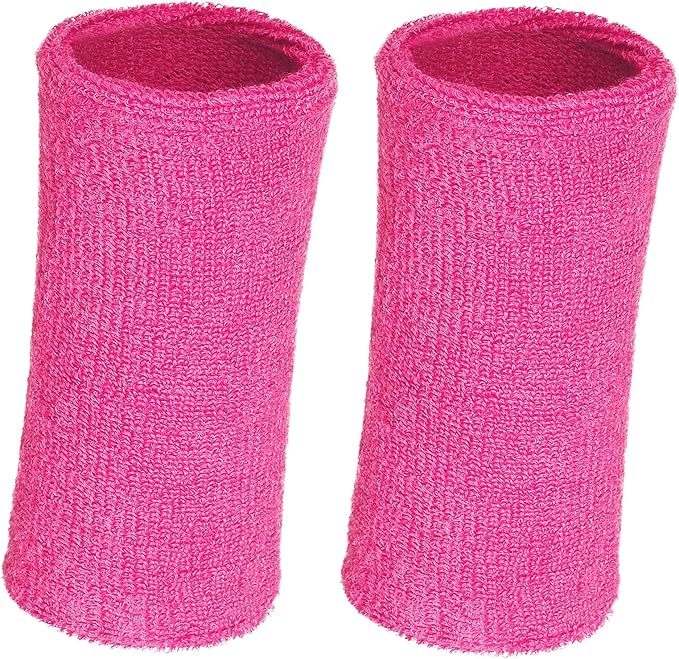 WILLBOND 6 Inch Wrist Sweat Bands for Men Women Tennis Elastic Athletic Long Sweatband Wrist Absorbent for Basketball Tennis Running Outdoor Activity
