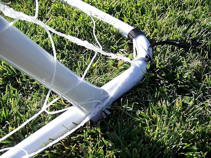 12 x 6 Ft. Powder Coated Galvanized Steel Soccer Goal w/Net. 12x6 Foot AYSO Regulation Size Portable Training Aid. Ultimate Backyard Goal, All Weather, One Year Warranty. New