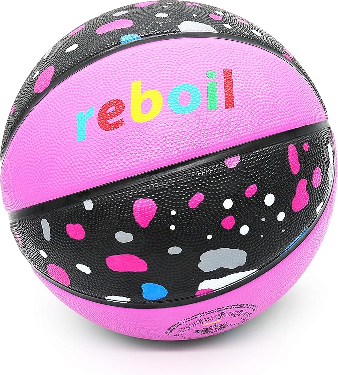 Premium Rubber/Leather Basketball - Kids & Youth, Size 3/4/5/6/7