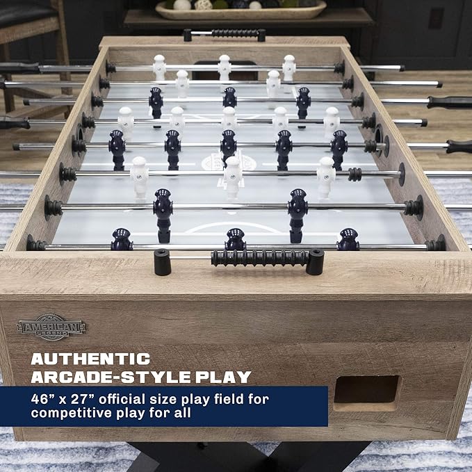 American Legend Foosball Tables - Modern Design - Official Size Playfield - Kirkwood and Manhattan Styles