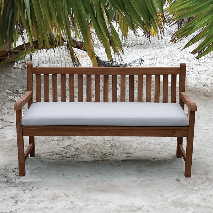 Tommy Bahama Bench Cushion, 48" X 19" X 2.5", Bamboo Bay Cloud