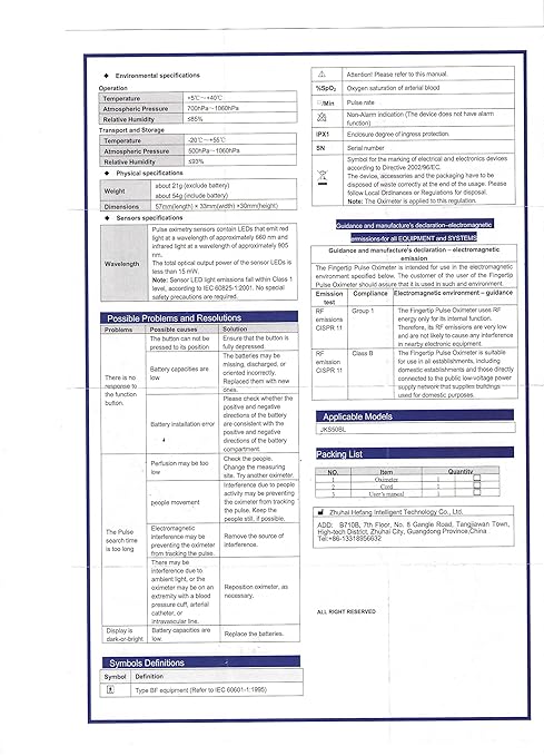 Pulse Oximeter Fingertip - HOLFENRY Oxygen Monitor Fingertip Mini SpO2 Pulse Oximeter Oxygen Saturation Monitor for SpO2/Heart Rate/PI Pulse Ox