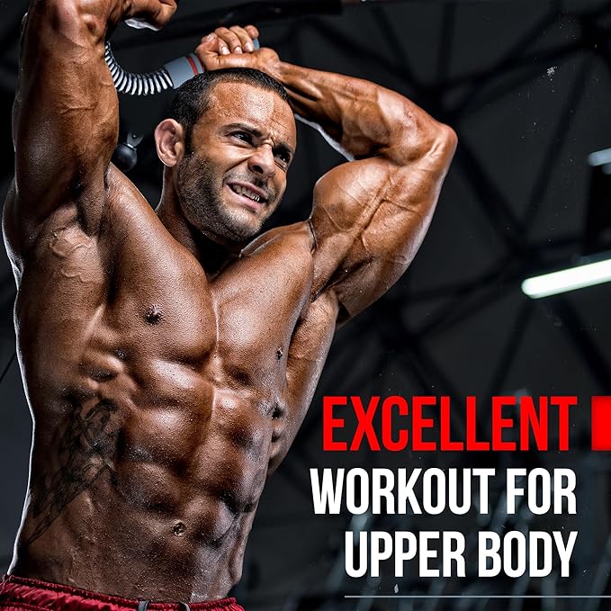 Zenooze's Power Twister Flex Bar, The Ultimate Upper Body Exercise Equipment for Strengthening Your Chest Workout, Shoulders,Biceps, Arms, Forearm Strengthener, Resorte para Hacer Ejercicio