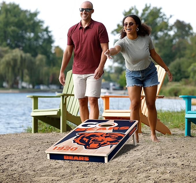 YouTheFan NFL 2’ x 4’ Professional Wood Cornhole Game