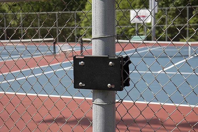 Silverback Junior Youth 33" Basketball Hoop with Lock ‘n Rock Mounting Technology Mounts to Round and Vertical Poles, Black (B8410W)