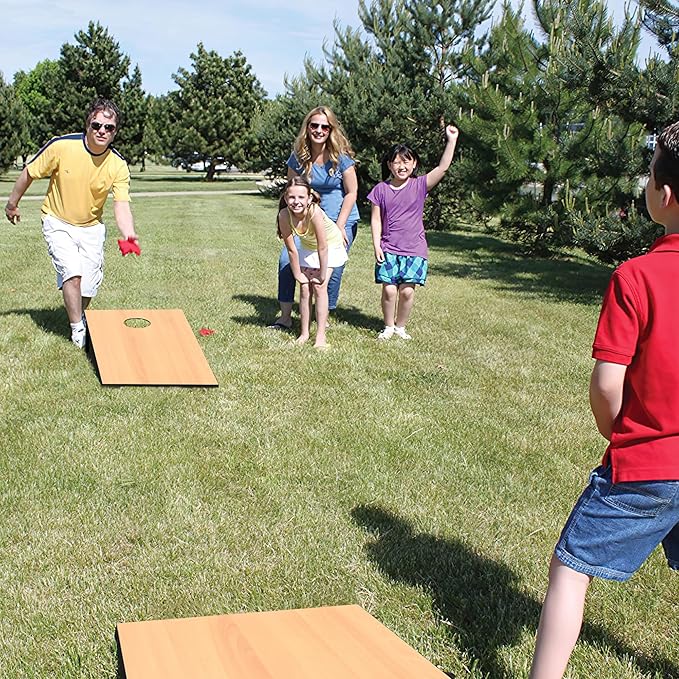 Cornhole Set, Regulation/Tailgate Size Cornhole Boards with 8 Bean Bags and Carrying Case, 4x2/3x2 Corn Hole Outdoor Game Toss Board for Adults Outside Activities