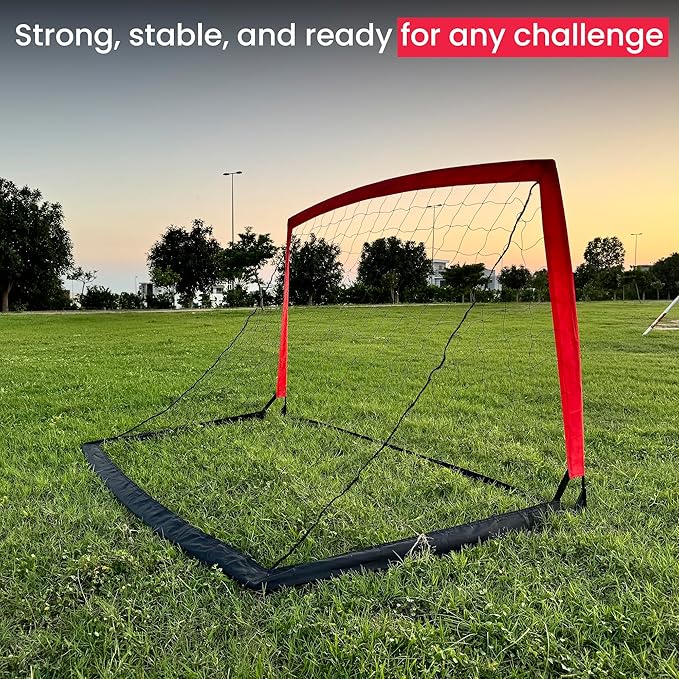 Soccer Goal for Backyard-Portable Goal Net, Toddler Soccer Goal, Soccer Goal 6FT x 4FT Soccer Net, Indoor Soccer Goal, Durable Soccer Goal Net, Sports Net for Kids & Adults
