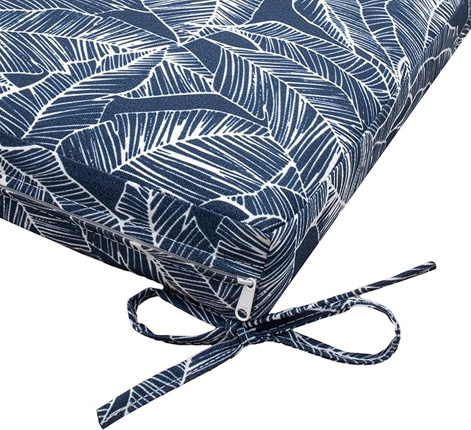 Tommy Bahama Bench Cushion, 44" X 19" X 2.5", Pacific Zaffre