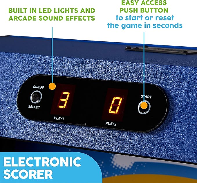 MD Sports Roll & Score Arcade Game, 87" Durable Electronic Scoring with Sound Effects and Game Balls, Perfect for Family Game Rooms