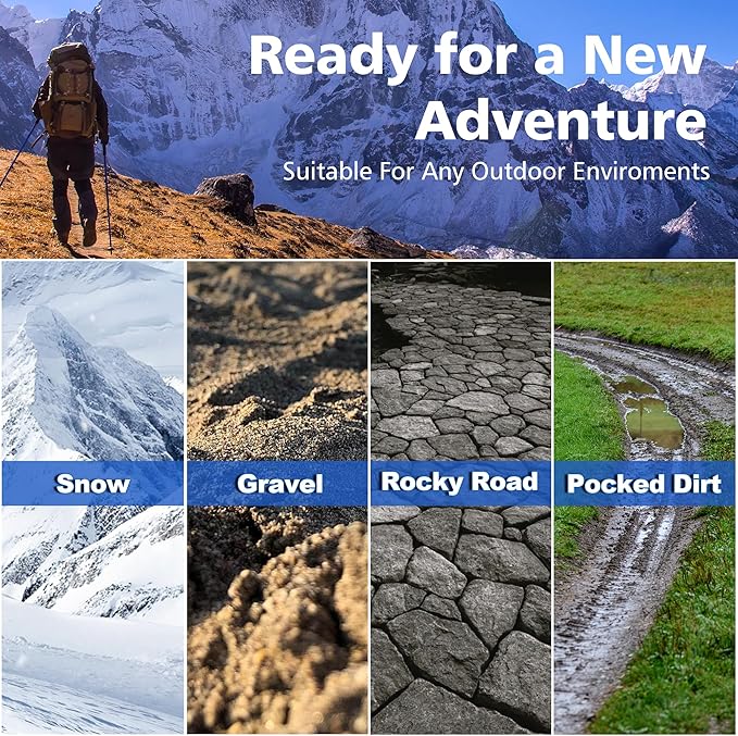 aiGear Hiking Walking Stick with 3 Survival Tool Tactical Walking Staff Adjustable Outdoor Trekking Poles for Survival Camping Hiking