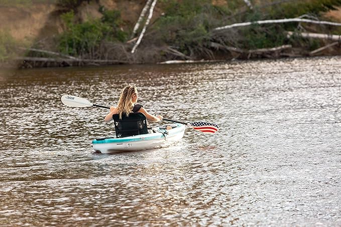 Pelican - Poseidon Paddle - Aluminum Shaft with Reinforced Fiberglass Blades - Lightweight, Adjustable Kayaks Paddles - Perfect for Kayaking Boating