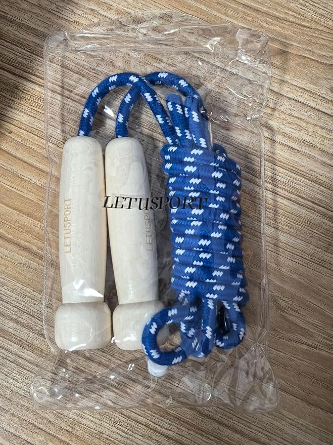 8.8 Feet Jump Rope for Women Men Kids Wooden Handle Jumping Ropes