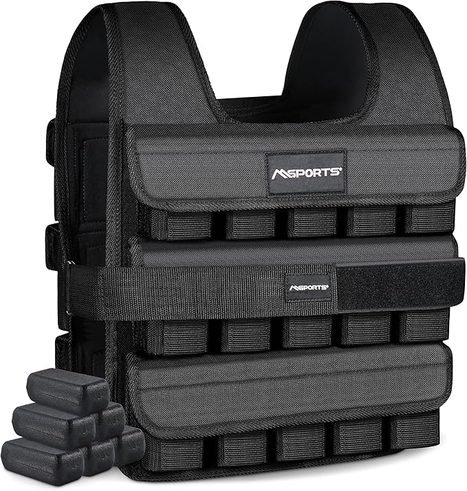 Weighted Vest Premium for Women & Men – Adjustable 11–65 lb, Running Vest, Walking Weight Vest, Tactical Style Training Vest for CrossFit, Strength, Cardio & Home Workouts