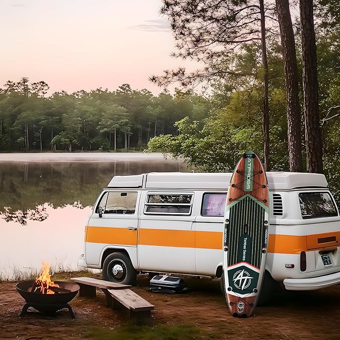 12'x36 Inflatable Paddle Board, 500lbs Extra Wide Stand Up Paddleboard for Adults with Premium SUP Accessories Kit & Backpack, Blow Up Kayak Non-Slip Stable Deck Boat for Yoga Fishing Surf