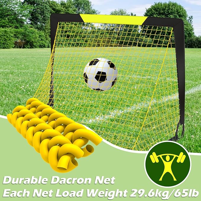 Soccer Goal Pop Up Foldable Soccer Net for Backyard 7x5FT,5x3.6FT,4x3FT,3x2.2FT