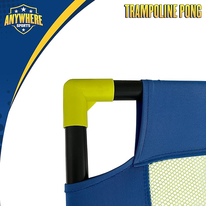 Nature Bound Anywhere Sports - Portable Trampoline Ping Pong Table Tennis Game for Indoor or Outdoor Use, Includes Two Paddles, Six Balls, Storage Bag, and Compact Size for Kids