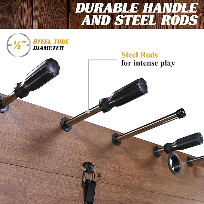 Barrington Combo Game Table – Foosball, Air Hockey, Table Tennis & More – Multi Game Table for Home or Game Room