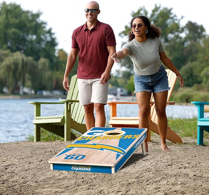 YouTheFan NFL 2’ x 4’ Professional Wood Cornhole Game