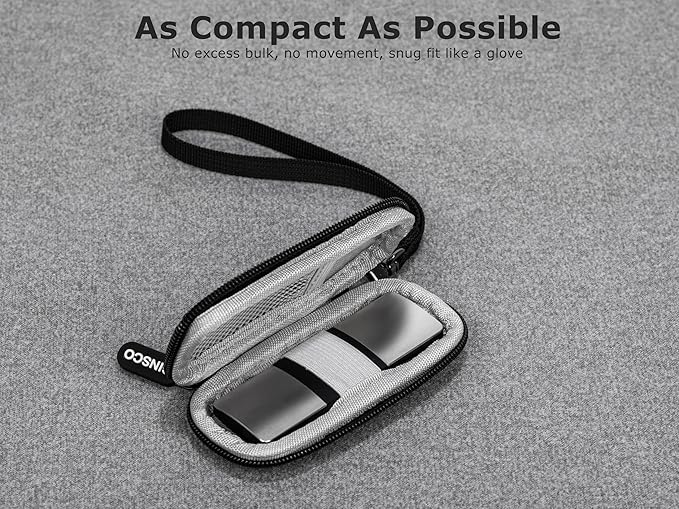 Ginsco Case for KardiaMobile 1-Lead Personal EKG Monitor Works with Most Smartphones, Hard Shell 1680D Oxford Carrying Case for AliveCor KardiaMobile 6L,Heart Monitor Travel Pouch with Carrying Strap