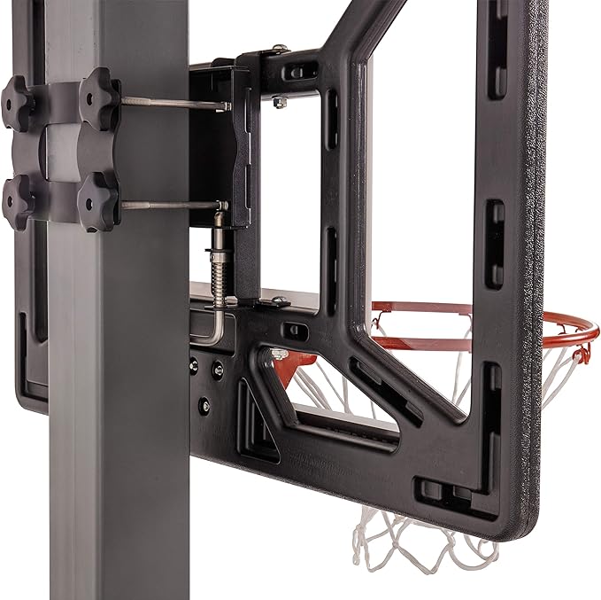 Silverback Junior Youth 33" Basketball Hoop with Lock ‘n Rock Mounting Technology Mounts to Round and Vertical Poles, Black (B8410W)