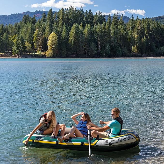 INTEX 68347EP Seahawk 2 Inflatable Boat Set Capacity
