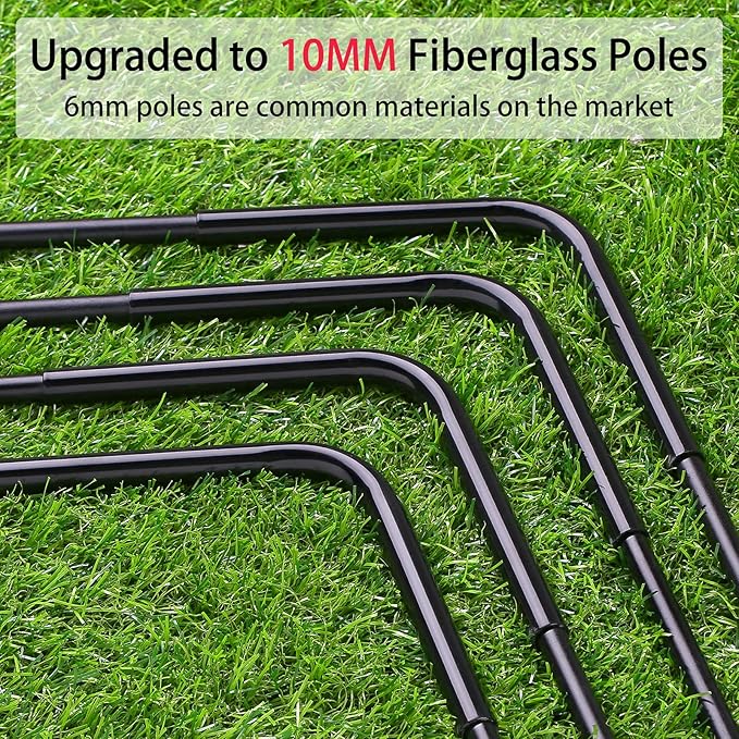 Soccer Goal with Carry Bag, 10/9MM Strengthen Pole, Arched Design, Kids Soccer Goals for Backyard Set 5x 3.1/3.6x2.7/2.9x2.4ft Portable Pop Up Soccer Nets for Toddler, Adults, Youth Games, Play, Gifts