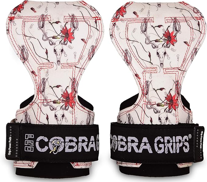 Cobra Grips PRO Weight Lifting Gloves Heavy Duty Straps Alternative Power Lifting Hooks for Deadlifts Adjustable Neoprene Padded Wrist Support Bodybuilding