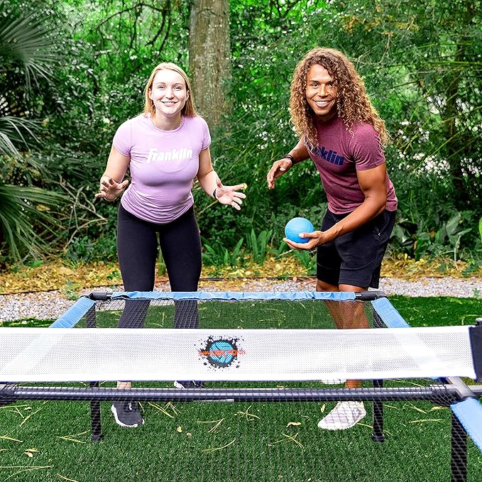 Franklin Sports Spyder Pong Tennis - Table Tennis, Volleyball + 4 Square - Includes Net, Table, Paddles + Ball
