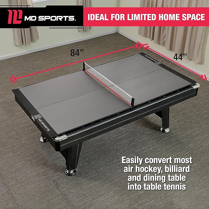 MD Sports Table Tennis Tables Multiple Styles Ping Pong Tables, Foldable for Easy Storage with Nets Included, Perfect for Family Game Rooms