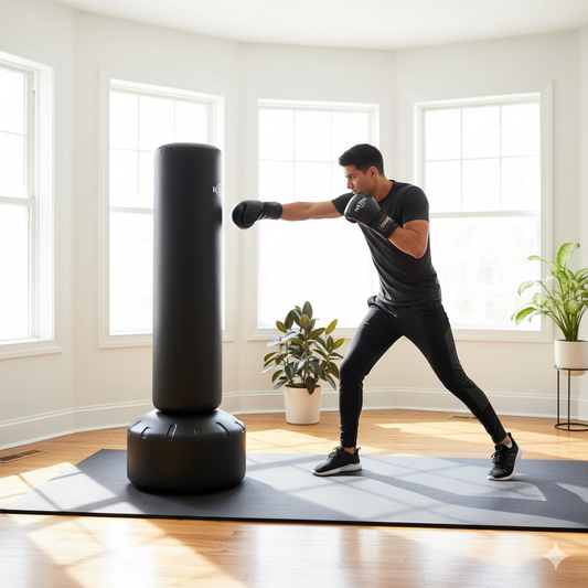 🥊 Stress Relief Meets Strength: Why a Punching Bag Belongs in Your Home Gym