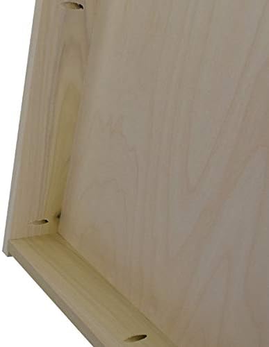 Slick Woody's Professional-Grade Cornhole Boards - 4'x2' Solid Wood Regulation Woodgrain Flag Bean Bag Toss Game with 8 Resin Filled Bags