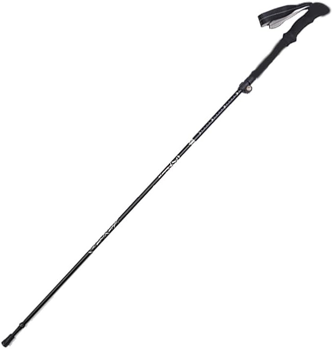 Lightweight Aluminum Collapsible Trekking Pole, Adjustable 7075 Walking Stick for Hiking, Travel & Outdoor Adventures, Quick-Lock Foldable Design for Men and Women