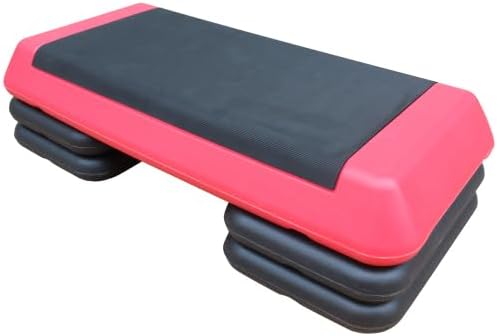 Adjustable Step Platform 30" × 14" Workout Aerobic Stepper Height Step for Fitness Strength Training with Risers Exercise Platform for Home Gym