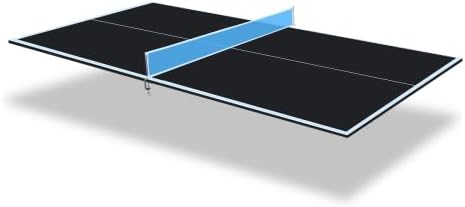 7/8/9ft Mid-Size Ping Pong Conversion Top with Net Set for Billiard and Pool Tables - Regulation Top Converts Billiards into Ping Pong Table Blue/Green/Black