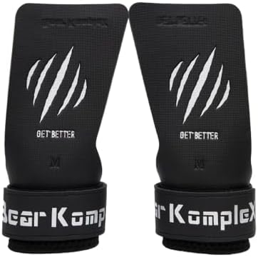 Bear KompleX Black Diamond No Hole Grips for - Lightweight, High Performance Weightlifting Grips, Protect Hands and Provides Comfort - Great for Cross Training, Powerlifting