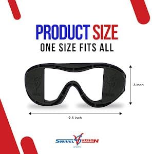 Sports Goggles Adjustable Strap Training Goggles - Lightweight, Comfortable Design for Baseball, Basketball, Football, Hockey, Lacrosse, Soccer