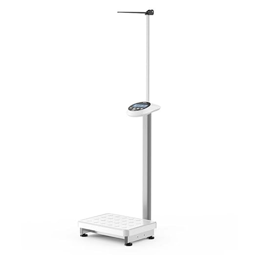 Helsevesen Digital Scale with Height Measurement Rod, Medical Body Weight Scale，Economy Physician Scale，Weight Capacity 440 lbs / 27.6”-78”