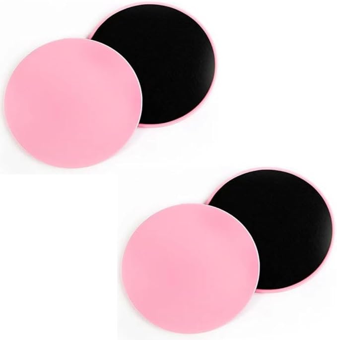 4Pcs Dual Sided Gliding Discs Core Sliders Ultimate Core Ab Fitness Trainer. Leg Exercise Gear for Gym, Home, Yoga, Pilates | Strengthen Abdomen, Burn Fat, Improve Balance