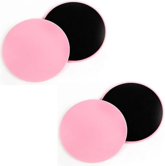 4Pcs Dual Sided Gliding Discs Core Sliders Ultimate Core Ab Fitness Trainer. Leg Exercise Gear for Gym, Home, Yoga, Pilates | Strengthen Abdomen, Burn Fat, Improve Balance