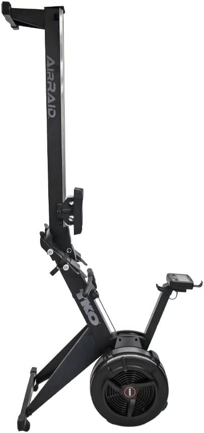 TKO AirRaid Rower | Air Resistance Rowing Machine for Home & Commercial Use | Foldable Air Rowing Machine with 9 Damper Levels, LCD Console, Smooth Glide Rower Machine