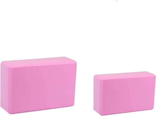 Yoga Block - Unsupported Latex Eva foam - Soft non slip surface with bevel for yoga, pilates, meditation - Yoga accessories for stability, balance and deep stretching