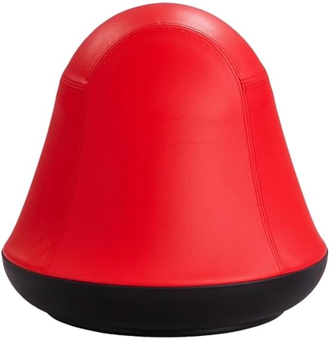 Safco Runtz Swivel Ball Chair for Kids, Anti-Burst, Exercise Ball Chair, 360° Rotation, Supports Movement, Better Posture and Balance, Red