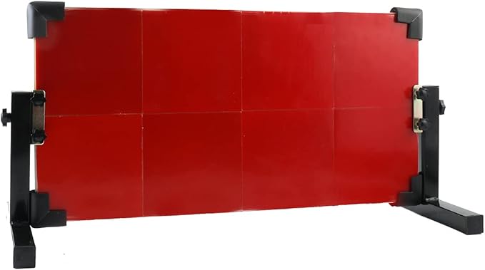 Table Tennis Rebound Board Rebounder with 8 Red Rubbers, Improved 2nd Generation Pingpong Return Board Self Training Equipment, Indoor/Outdoor Ping-Pong Table Rebound Board