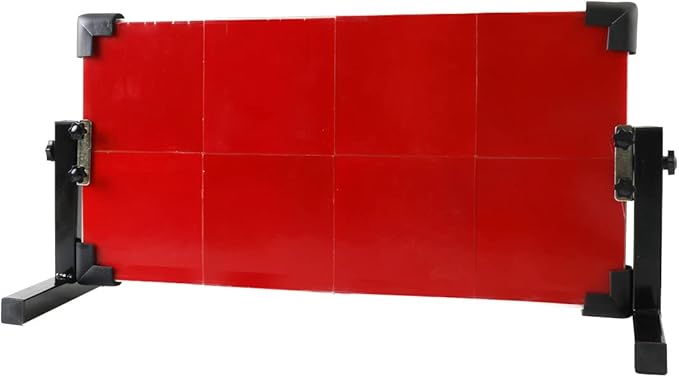 Table Tennis Rebound Board Rebounder with 8 Red Rubbers, Improved 2nd Generation Pingpong Return Board Self Training Equipment, Indoor/Outdoor Ping-Pong Table Rebound Board