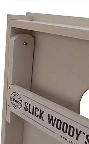 Slick Woody's Professional-Grade All Weather Cornhole Boards-4'x2' Weather Resistant Regulation Corn Hole Toss Game w/ 8 Resin Filled Bags