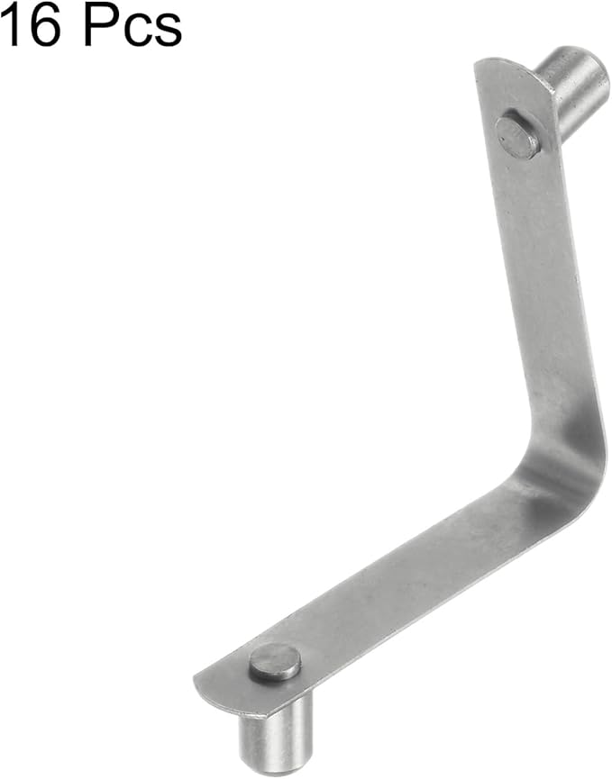 HARFINGTON 16pcs Double Button Kayak Paddle Snap Spring Clip 5x7.5x35mm 65Mn Spring Steel V-Shaped Solid Lift Telescopic Locking Tube Pole Clips for Tent Umbrella Camping