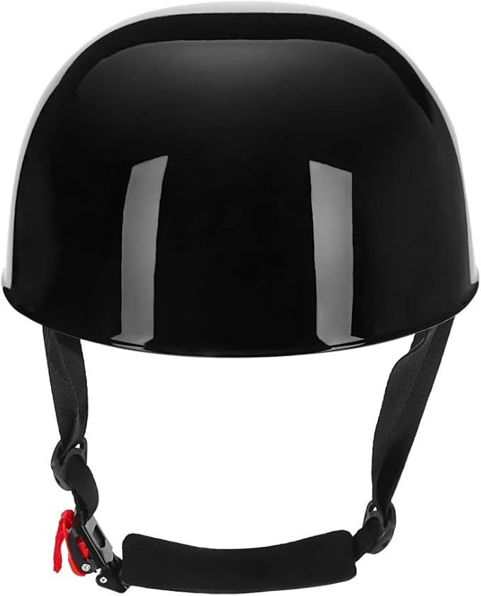 Vintage Retro Open Face Motorcycle Helmet Baseball Cap Half Helmets Men Women for Moped Cap Jet Scooter Street Cruiser with Mask Glasses - DOT Certified